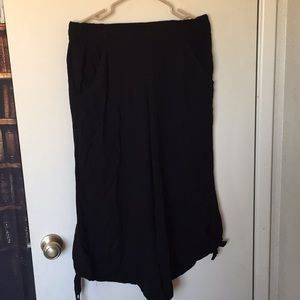 Wide leg pants/ black